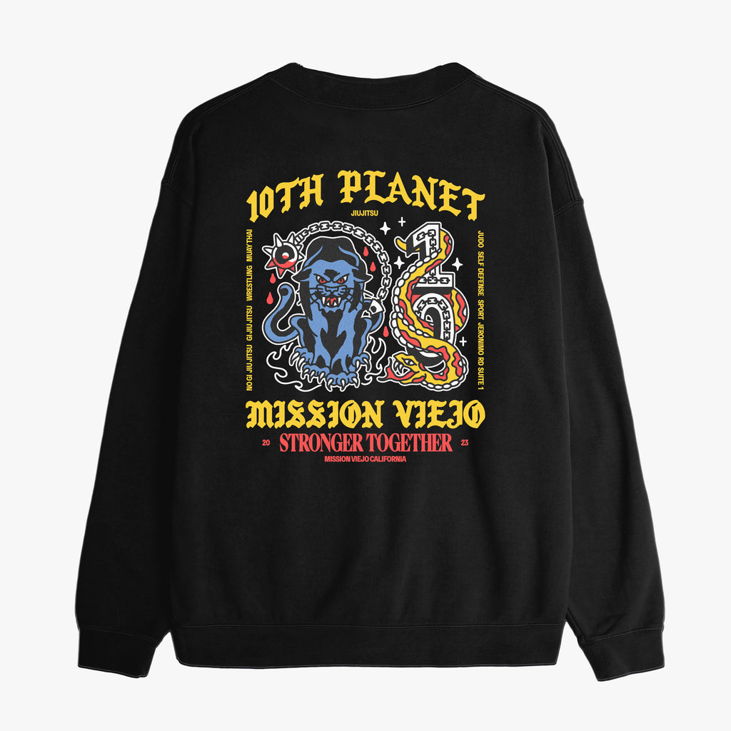 10PMV Snake Crew Neck Sweater (Black)