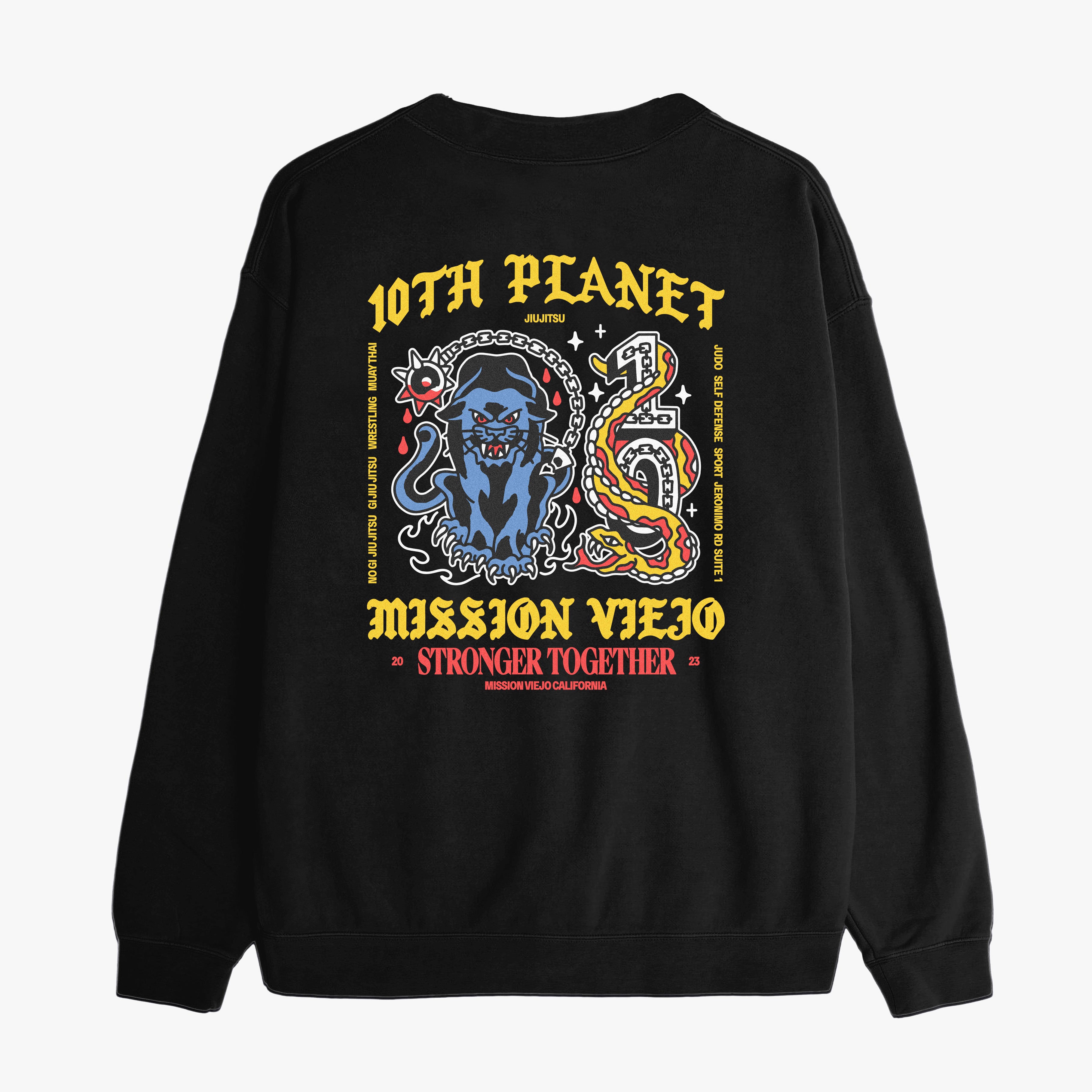 10PMV Snake Crew Neck Sweater (Black)