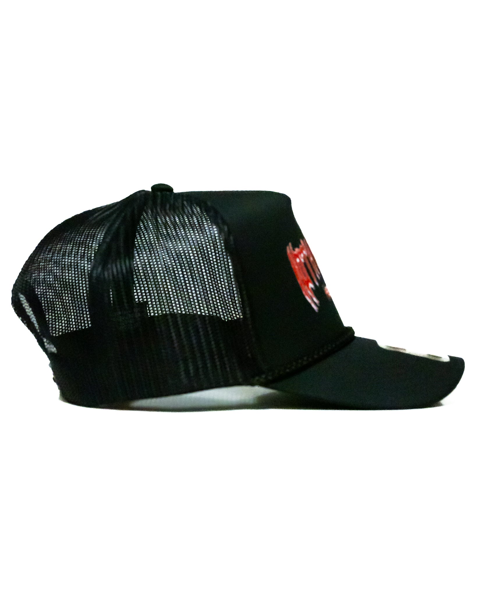 10PMV Trucker Mesh Snap Back w/Rope (Blk/Red) (Med Height)