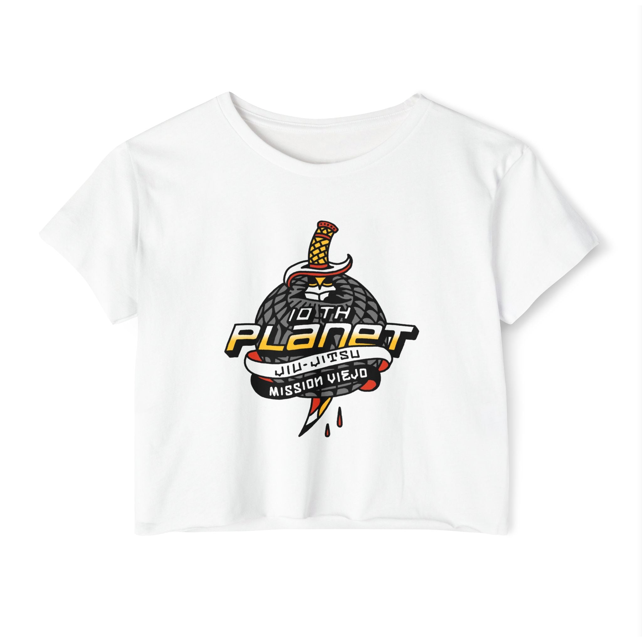 10PMV Dagger Cropped Tee (White)