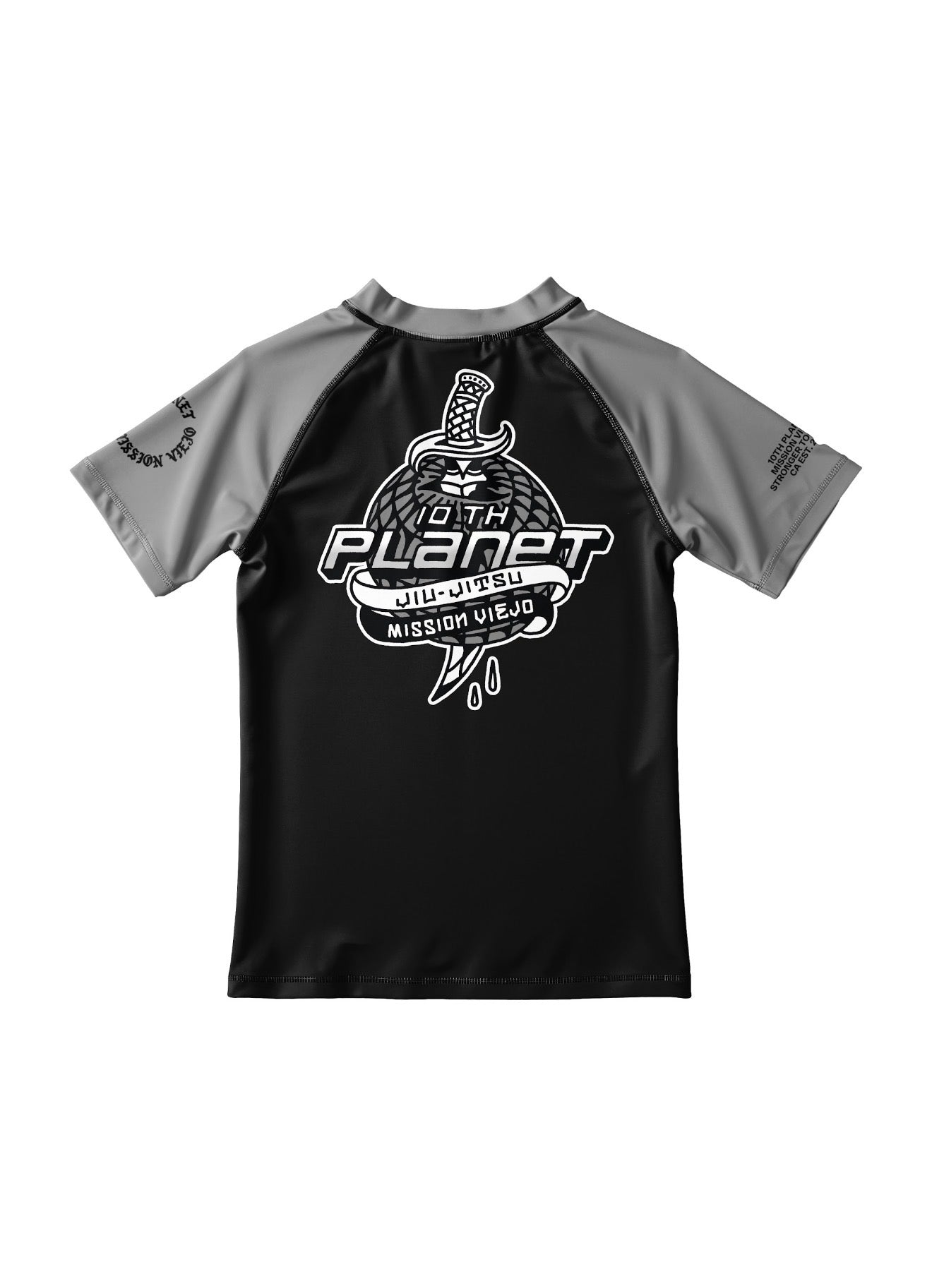 Dagger 2.0 Rashguard (Short Sleeve) (White & Gray) (All Sizes)