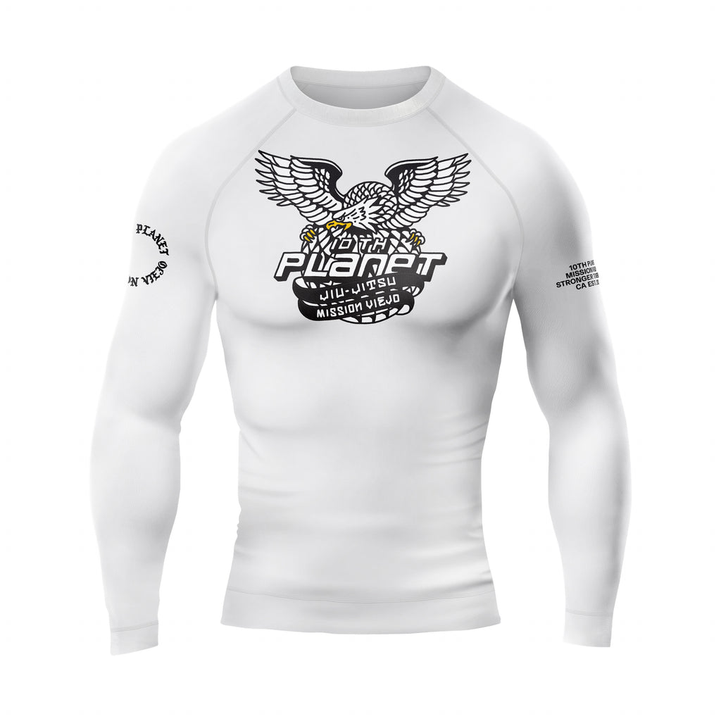10PMV Eagle 2.0 Long Sleeve Rashguard (White)