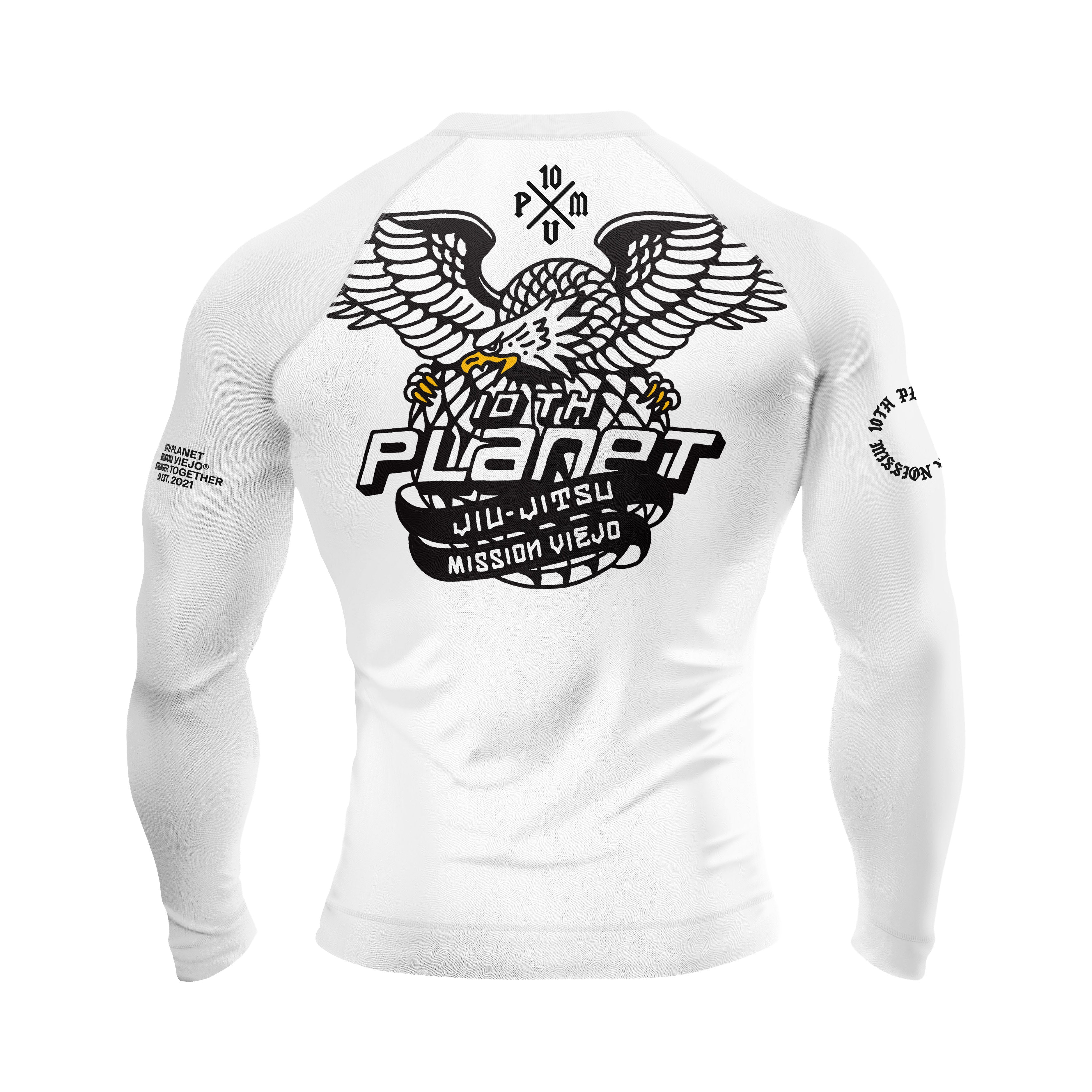 10PMV Eagle 2.0 Long Sleeve Rashguard (White)